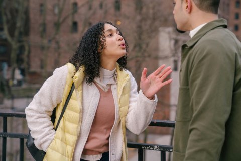 Couple arguing with each other